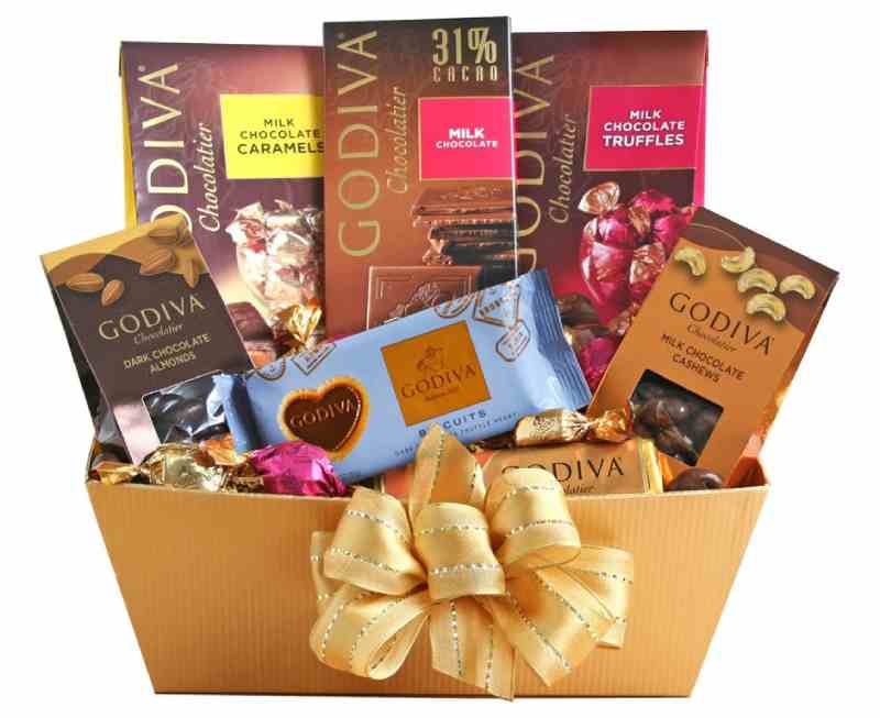 Classic Godiva Chocolate Basket