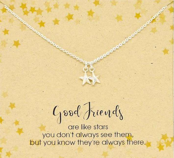 "Good Friends Are Like Stars" Necklace