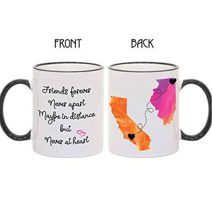 Customized Long Distance Friendship Mugs