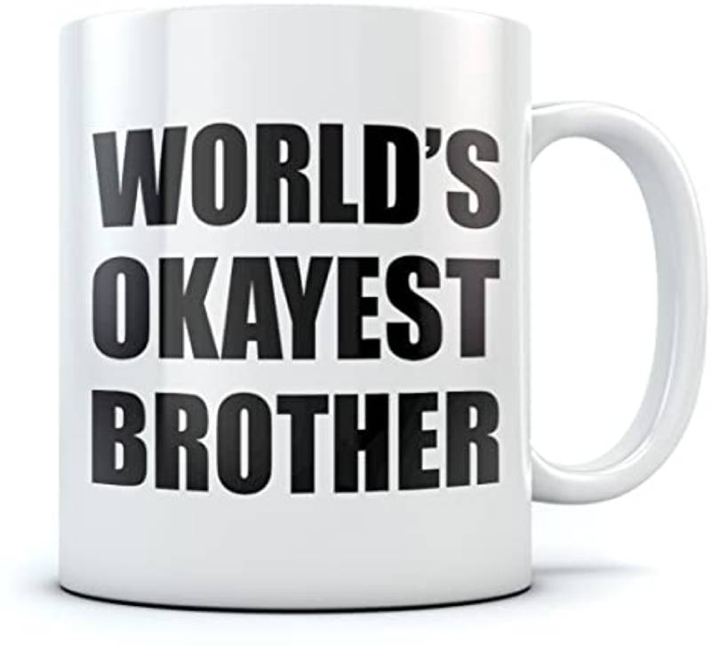 Brother's Coffee Mug (customizable text on text)