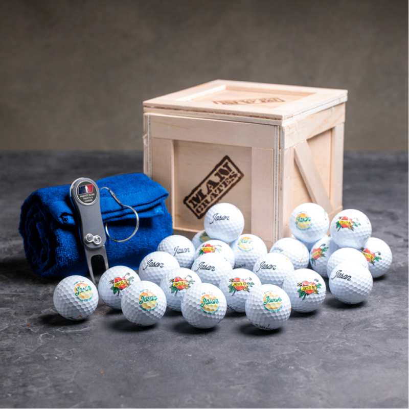 ManCrate Personalized Golf Set