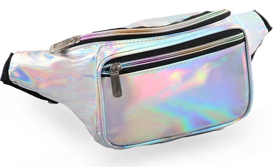Silver Holographic Fanny Pack