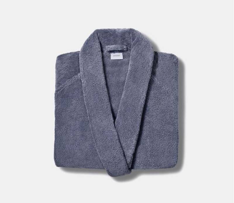 The Snowe Home Comfy Cotton Robe in Grey