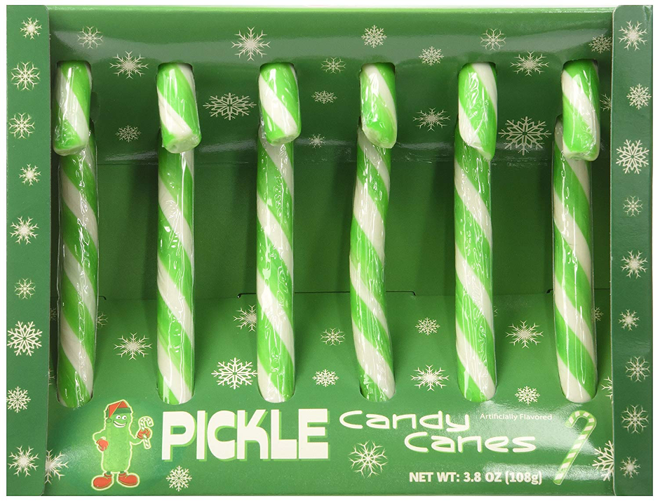 Pickle-Flavored Candy Canes