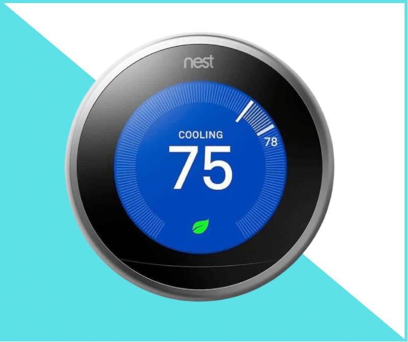 Nest Learning Home Thermostat in Stainless Steel